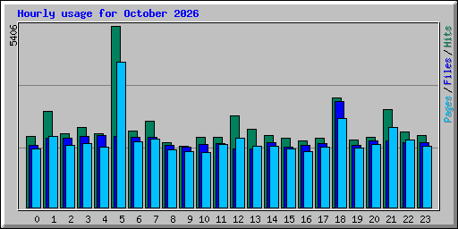 Hourly usage for October 2026